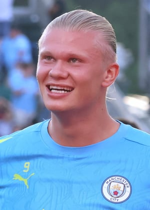 This is the Avatar Image for the Erling Haaland (EN) AI Voice and Text to Speech Generator